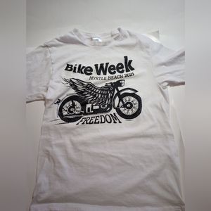 Bike Week Myrtle Beach 2021 Men's Size Medium White Short Sleeve T Shirt